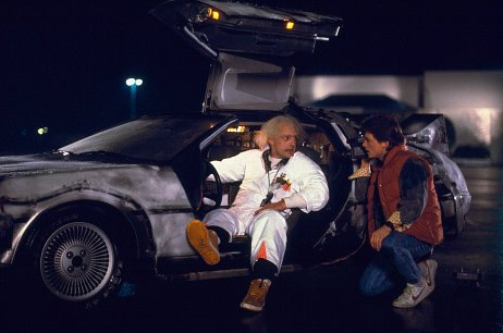 Back to the Future: Does physics of Marty's time travel add up?